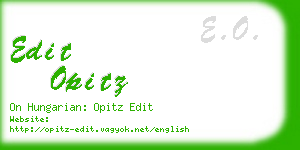 edit opitz business card